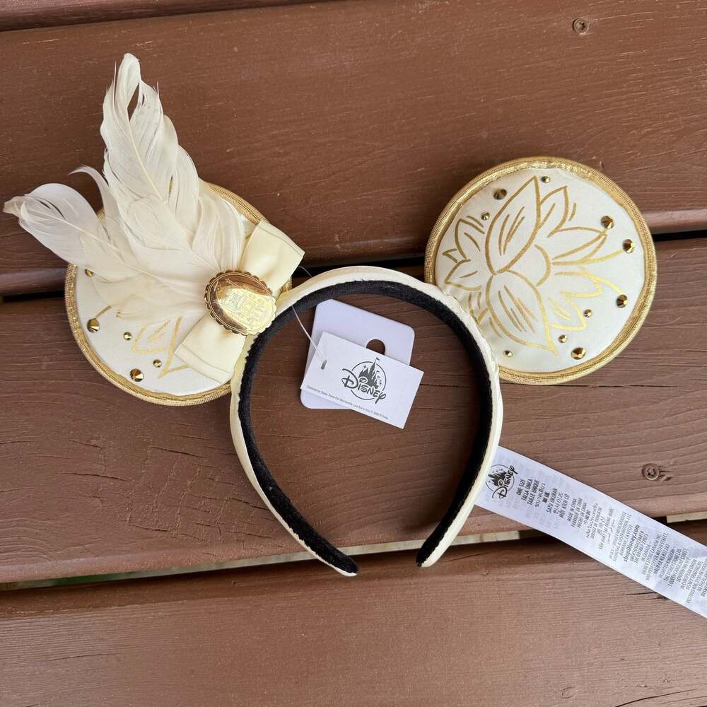 2022 Disney Parks Tiana Princess and the Frog Mickey Mouse Ear Headband NWT